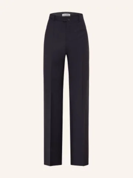 Jil Sander Spodnie Garniturowe O Kroju Regular Fit blau niebieskie