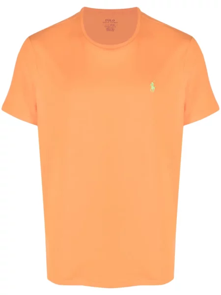 Tricou Polo Ralph Lauren cu broderie portocaliu