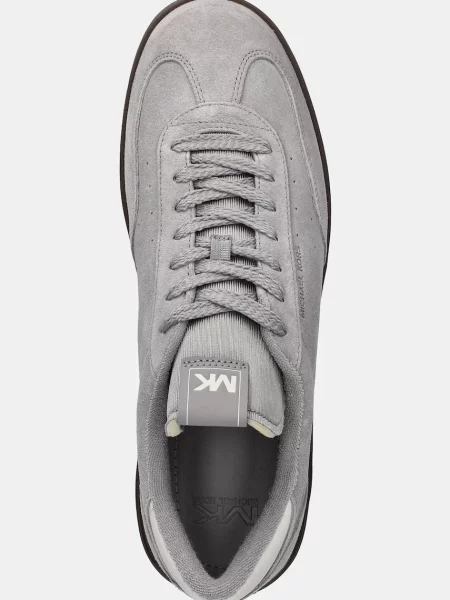 Замшеві кросівки Michael Kors Wilton Lace Up сірий