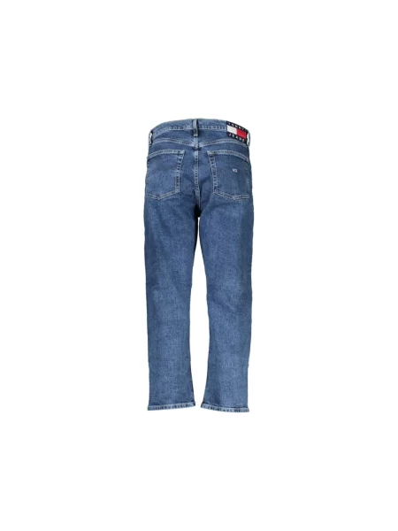 Proste jeansy Tommy Hilfiger z wysoką talią klasyczne niebieskie