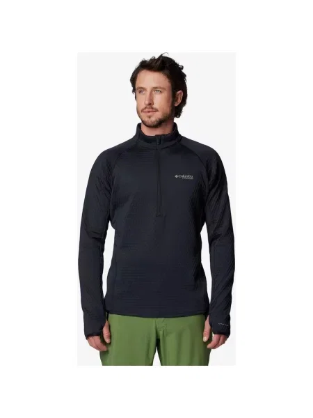 Polar damski Columbia Crystal Leaf Omni-Heat Helix Half Zip S czarny