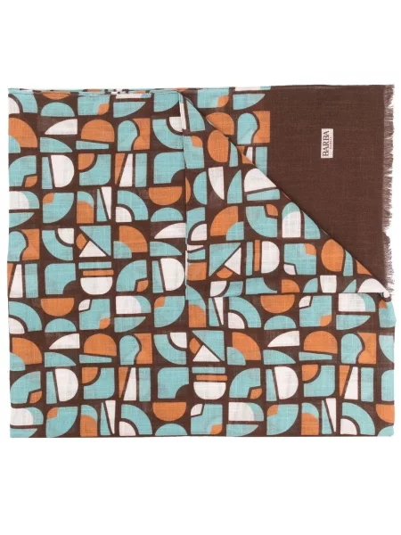 Fular Barba cu imagine cu imprimeu geometric