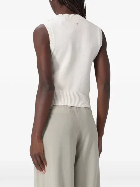 Top Armani Exchange fără mâneci alb
