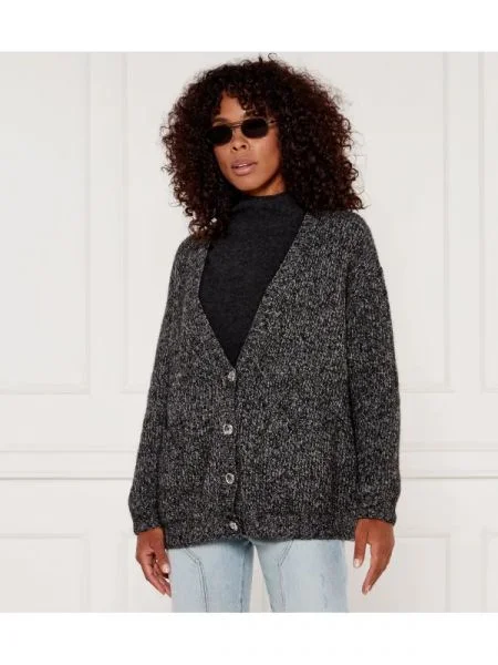 Pinko De lână cardigan ERBACEO | Oversize fit gri