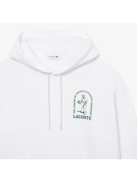 Толстовка Lacoste белая
