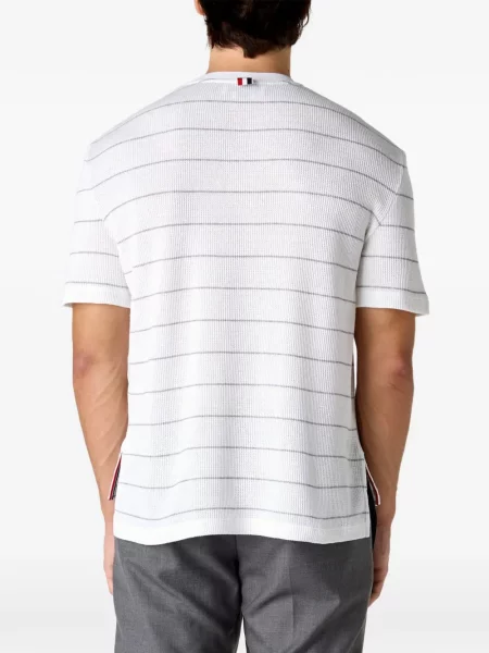 Tricou Thom Browne scurt alb