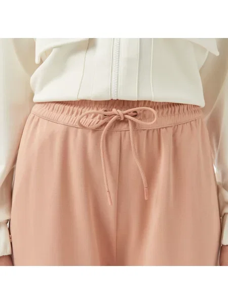 Lacoste Spodnie Dresowe Relaxed Fit różowe