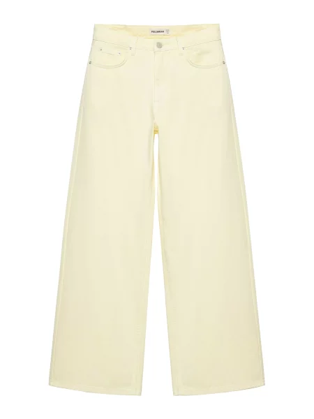 Pull&Bear Jeans pastel galben
