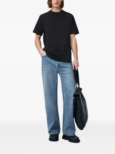 Tricou Allsaints cu decolteu rotund negru