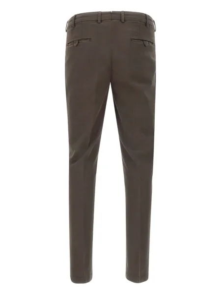 Pantaloni Devore plisate maro