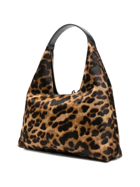 Geantă shopper Marni cu imagine cu model leopard maro