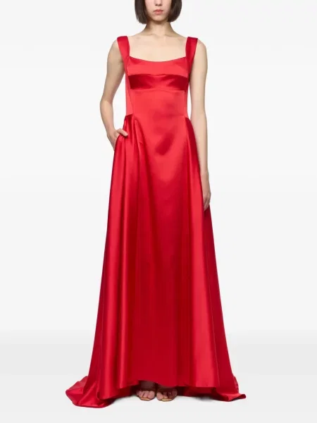 Rochie maxi Atu Body Couture din satin roșu
