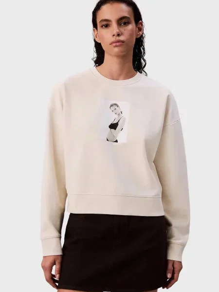 Класичний світшот Calvin Klein білий