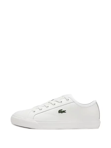 Sneakerși Lacoste cu autograf alb