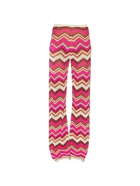 Pantaloni Devon Windsor tricotate roz