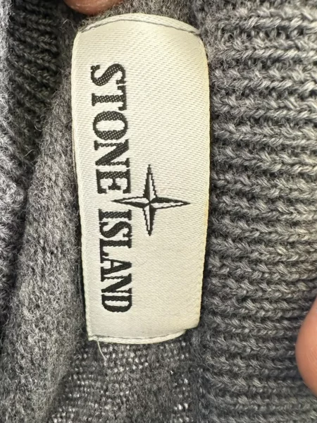 Pulover Stone Island tricotate cu strasuri gri