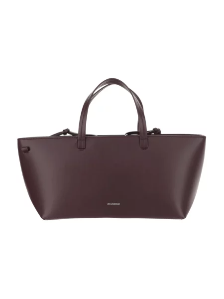 Torebka Jil Sander skórzana czerwona