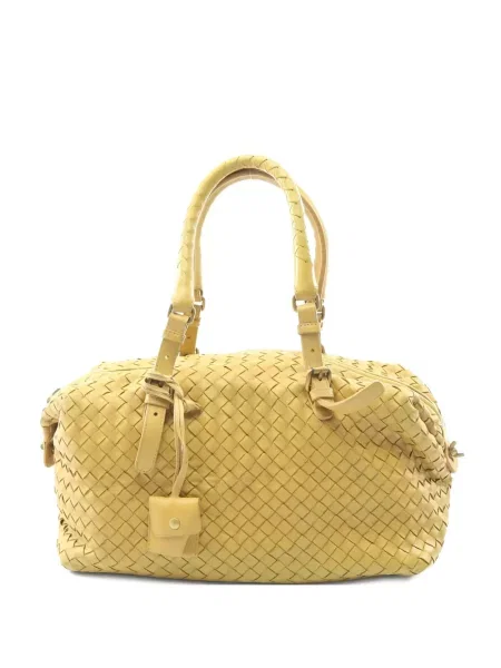 Geantă de mână Bottega Veneta Pre-owned din piele galben