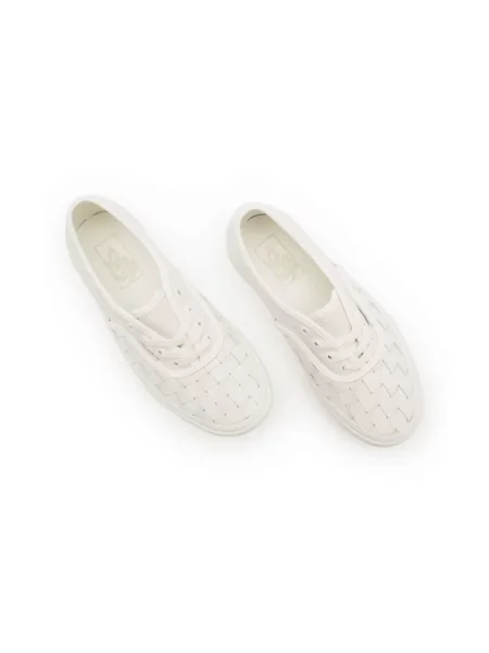 Sneakersy Vans Authentic skórzane na platformie białe