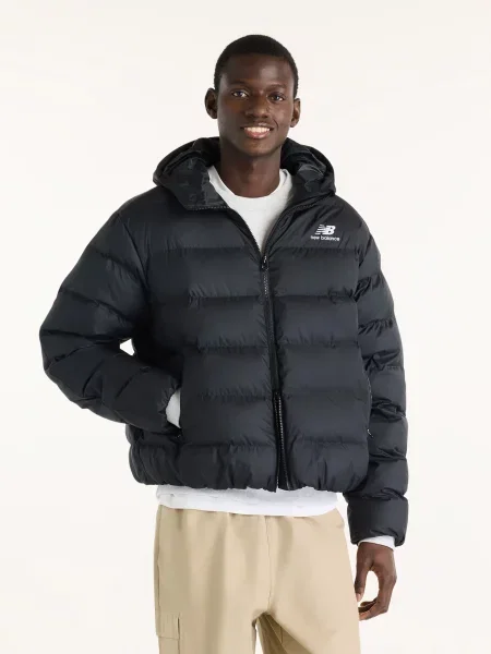 Демісезонна куртка New Balance Boston Puffer перероблений чорний
