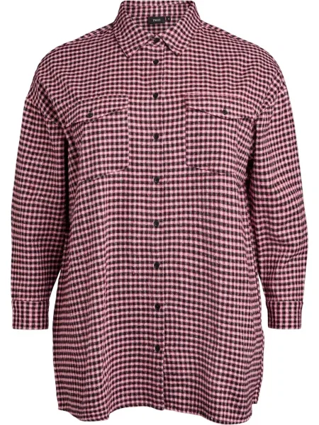 Zizzi Bluza MRAFINE vina / pastelno crvena crna
