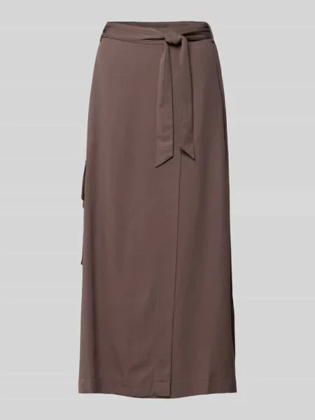 Długa spódnica z wpuszczanymi po bokach Christian Berg Woman