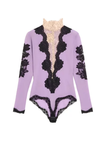 Body Valentino Garavani din jerseu violet