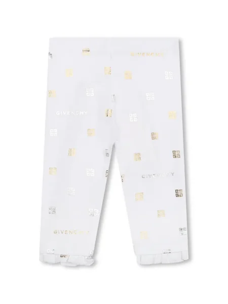 Legginsy dziecięce Givenchy białe