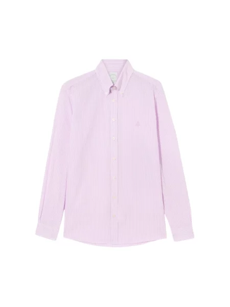 Koszula Brooks Brothers w paski z paskiem fioletowa
