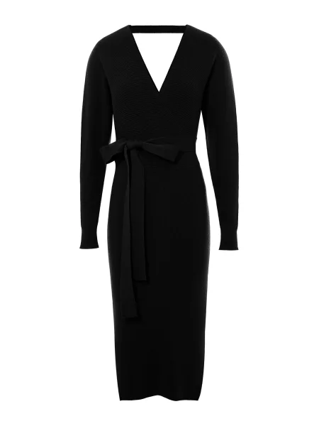 Imily Bela Rochie tricotat negru