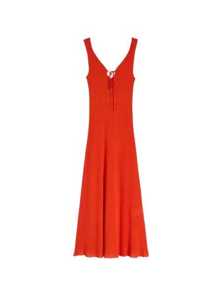 Rochie Maccapani cu legături portocaliu