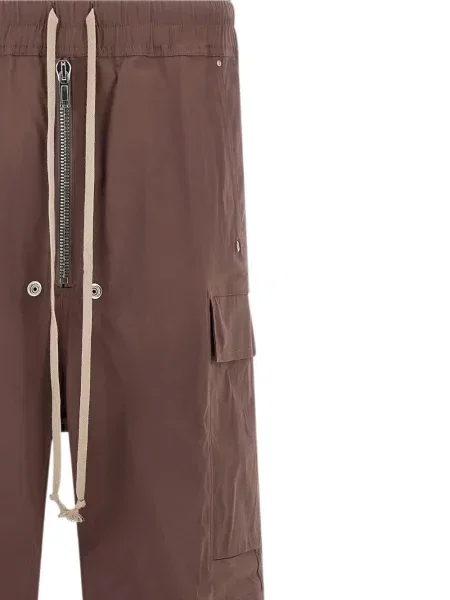 Pantaloni cargo Rick Owens cu cordon maro