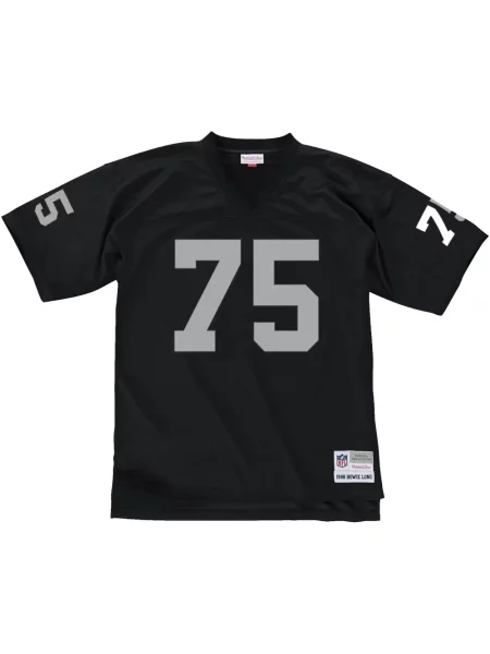 Cămașă Mitchell & Ness din jerseu lungă negru