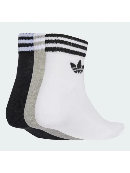 ADIDAS ORIGINALS Ponožky sivá melírovaná / čierna biela