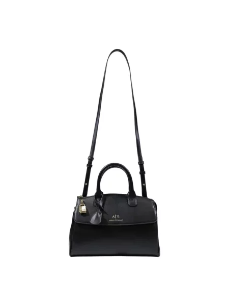 Torebka Armani Exchange skórzana czarna