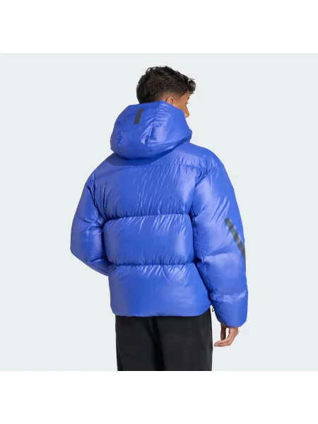 Adidas Peřová Bunda Z.N.E. Puffer Climawarm modrá