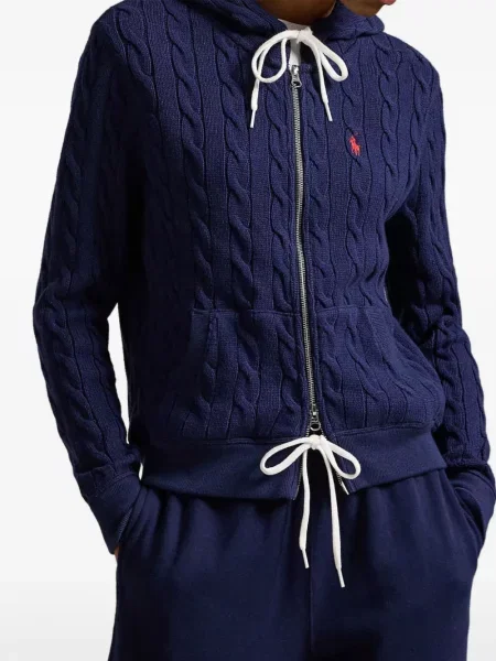 Kötött melegítő felső Polo Ralph Lauren kék