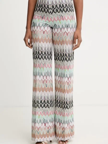 Missoni pantaloni palazzo pentru femei bej