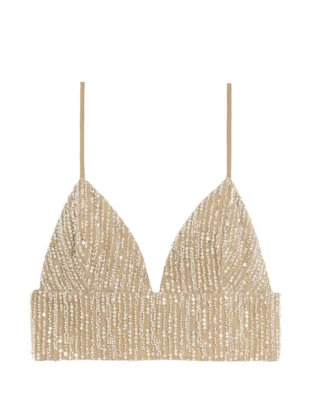 Decupat top Ami Paris cu broderie