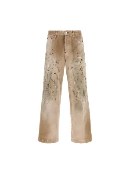 Jeansy Dsquared2 beżowe