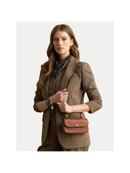 Lauren Ralph Lauren portfel skórzany brązowy