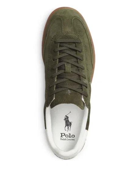 Șapcă Polo Ralph Lauren din fleece cu dungi cu volane albastru
