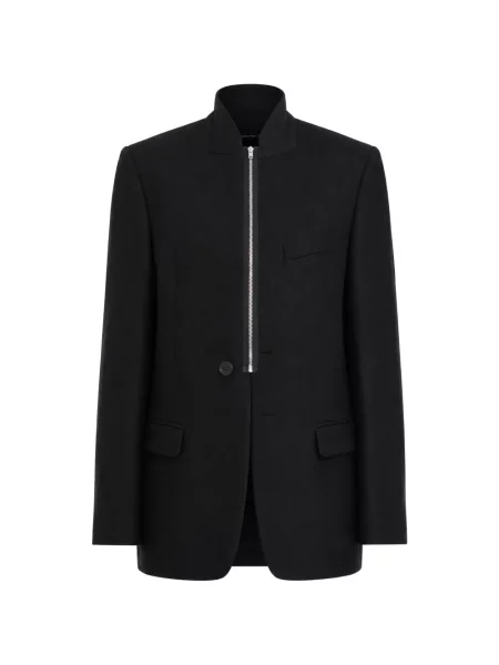 Sacou Mm6 Maison Margiela de flanelă negru
