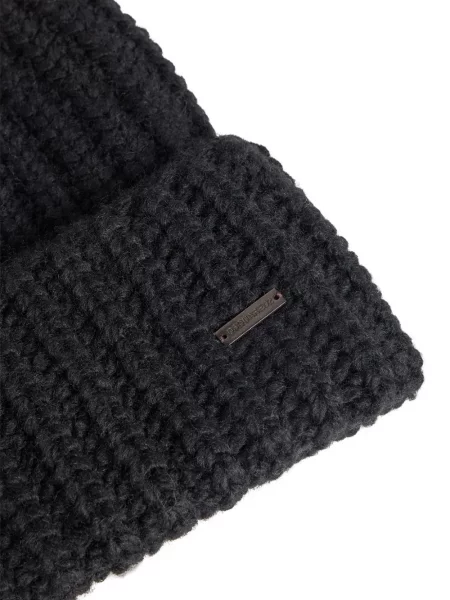Căciulă Dsquared2 de lână chunky negru