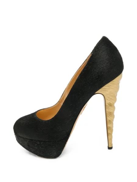 Pantofi cu toc Charlotte Olympia cu platformă negru