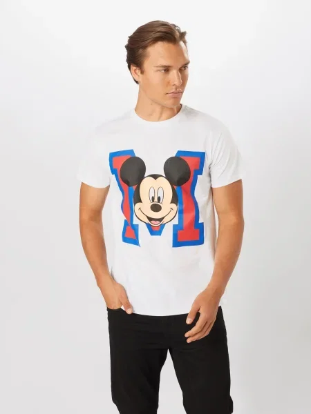 Mister Tee Tricou Mickey Mouse / mai multe culori alb