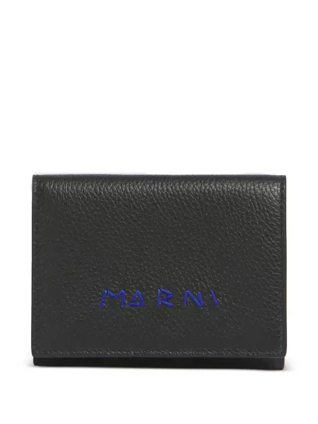 Portofel Marni cu autograf negru