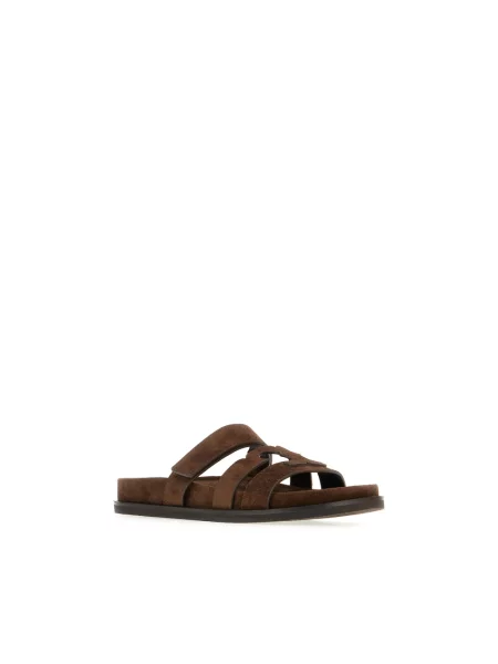 Klapki Tory Burch brązowe