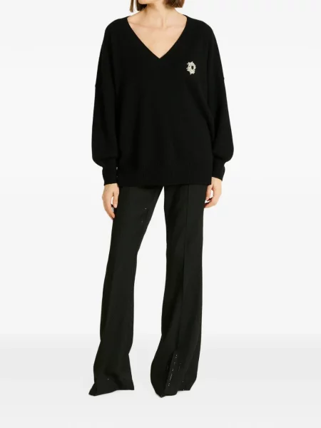 Pulover Dmn Paris cu perle negru