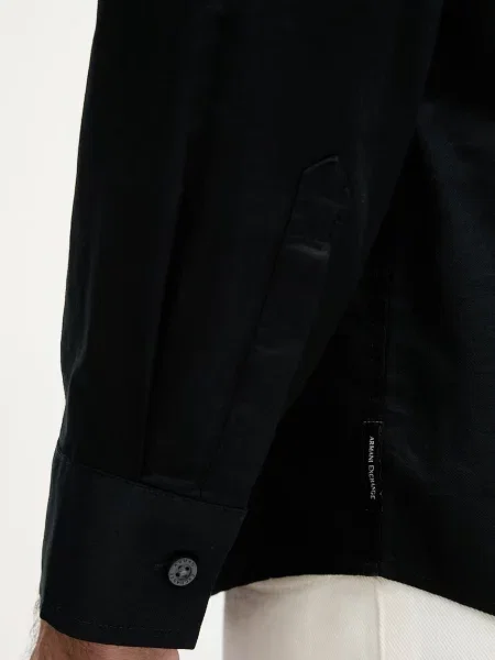 Armani Exchange férfi ing elasztánnal fekete